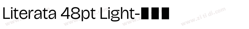 Literata 48pt Light字体转换